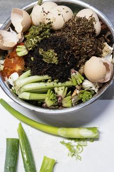 キッチンの生ゴミ　野菜くず　1 野菜くず,生ゴミ,キッチンの写真素材