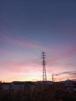 夜明け2 夜明け,朝,早朝の写真素材