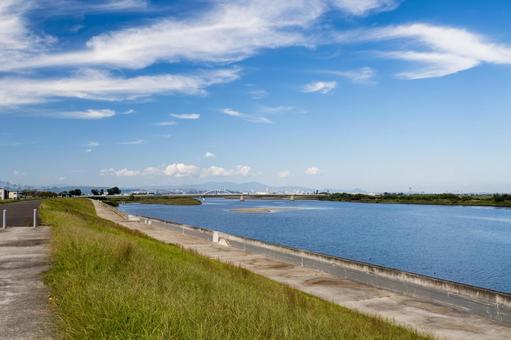 名取川河口の風景⑴ 名取川河口の風景⑴ 川,名取川,河口の写真素材