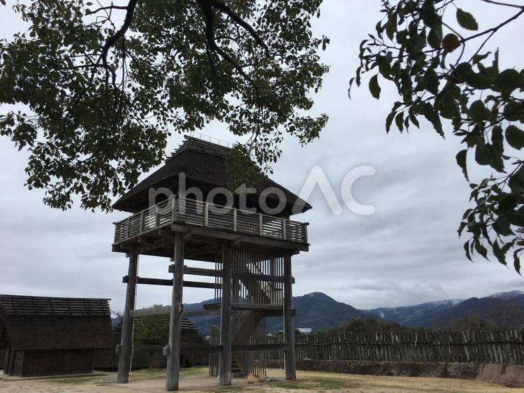 物見櫓（吉野ヶ里遺跡） 物見櫓,吉野ヶ里遺跡,展望台の写真素材