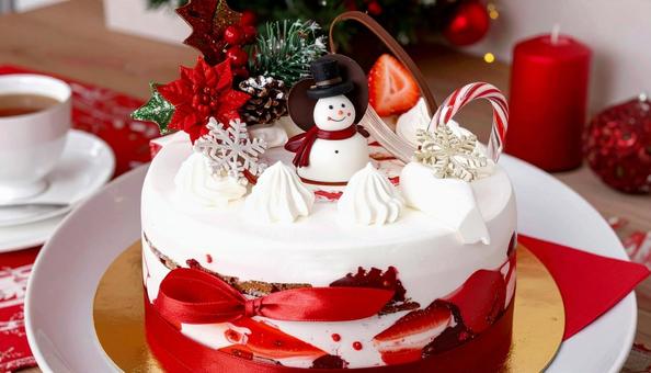 クリスマス デコレーションケーキ クリスマス デコレーションケーキの写真