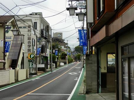 東村山市の都道128号東村山東大和線2 東村山市の都道128号東村山東大和線2 東村山市,野口町,道路の写真素材
