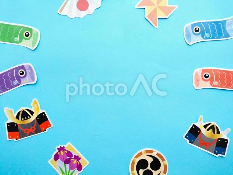 子供の日　イメージ 子供の日,こいのぼり,青の写真素材