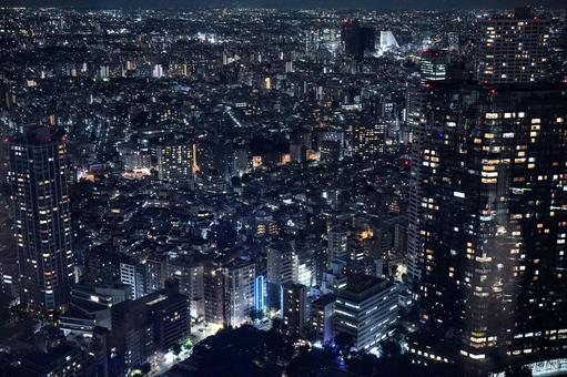 Tokyo night view panorama, JPG Tokyo night view panorama, JPG