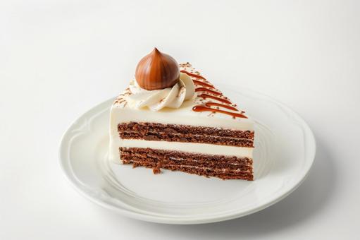 キャラメルソースのチョコレートケーキ キャラメルソースのチョコレートケーキの写真