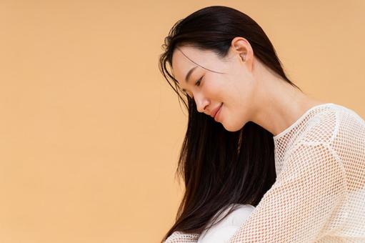若い女性のヘアケア ヘアケア,女性,健康の写真素材