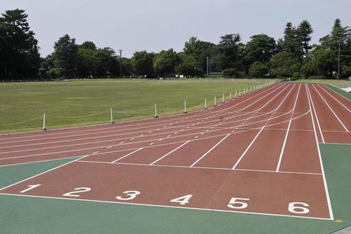 陸上.トラック 陸上.トラック トラック,スタートライン,競技場の写真素材