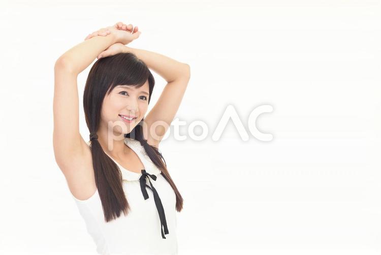 くつろぐ笑顔の女性 女性,笑顔,微笑むの写真素材