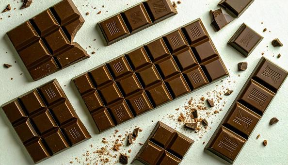 板チョコレートの写真