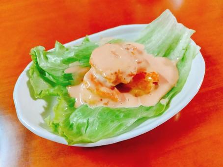 エビマヨ エビマヨ,中華,海老の写真素材