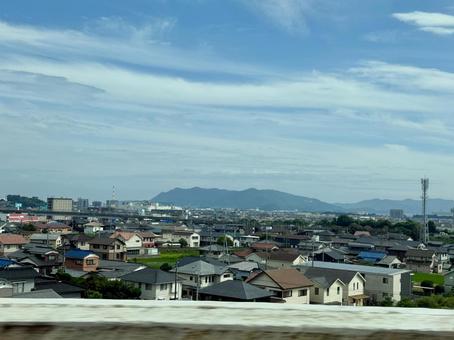 View from the Shinkansen window Tokuyama area, tokuyama, industrial area, tokaido shinkansen, JPG