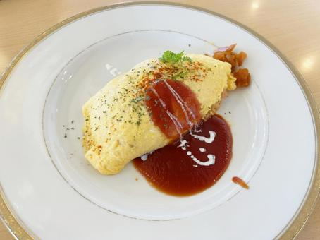 おいしそうなオムライス おいしそうなオムライスの写真