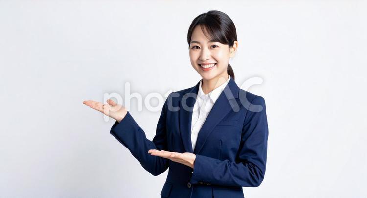 指差し 指差し,女性,女子の写真素材