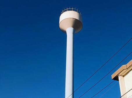 高さのある給水塔 タンク,給水塔,塔の写真素材