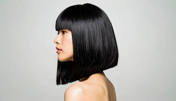 美しい黒髪、ボブのヘアスタイル 美しい黒髪、ボブのヘアスタイルの写真