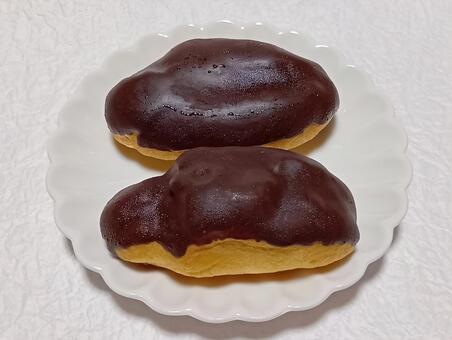 プチエクレア エクレア,洋生菓子,スイーツの写真素材