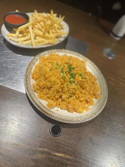 キムチチャーハンとポテト キムチチャーハンとポテト キムチチャーハン,ポテト,キムチの写真素材