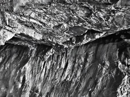 Photo, three sections of caves, sea cave, cave, 