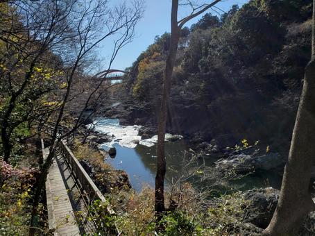 わたらせ渓谷 わたらせ渓谷 わたらせ渓谷,渡良瀬川,わたらせ渓谷鐵道の写真素材