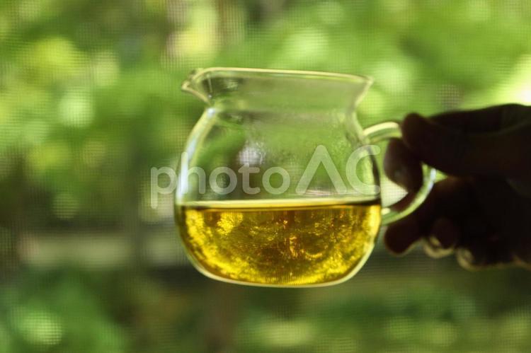 淹れたての緑茶 緑茶,お茶,茶の写真素材