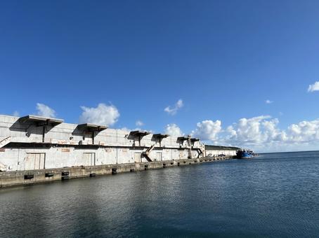 小樽市色内埠頭 空,小樽港,小樽色内埠頭の写真素材