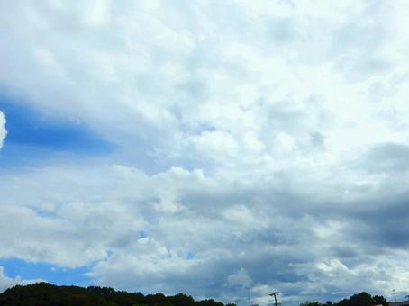 【空の写真】秋空 【空の写真】秋空 秋空,空,雲の写真素材