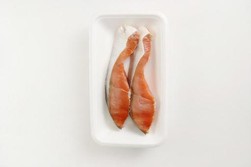 鮭の切り身パック 鮭の切り身パック 鮭,切り身,パックの写真素材