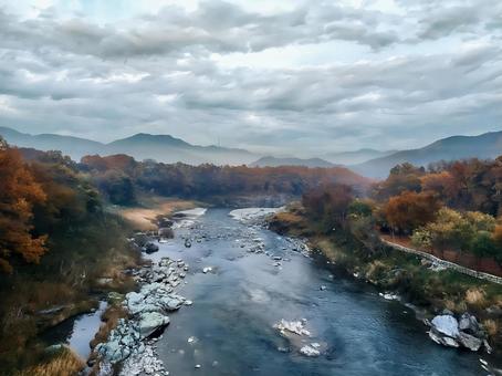 長瀞周辺の荒川 長瀞周辺の荒川 荒川,長瀞,川の写真素材