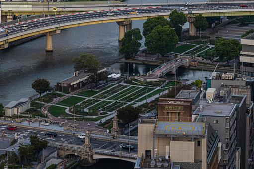 都市景観 都市景観 ステーションワン,淀屋橋,大阪の写真素材