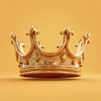 勝利の証:光沢のある黄金のクラウン 勝利の証:光沢のある黄金のクラウンの写真
