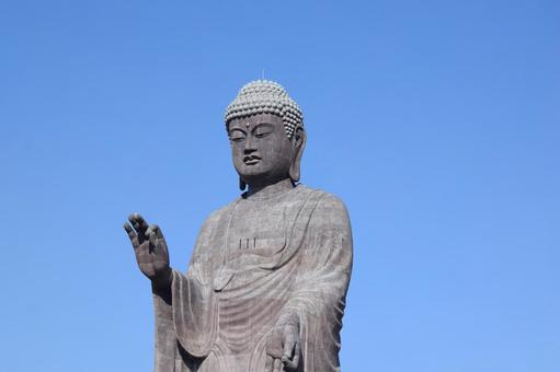 牛久大仏 世界最大のブロンズ立像 牛久大仏,牛久の大仏,大仏の写真素材