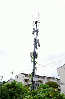 電柱アンテナ 基地局,電柱,アンテナの写真素材