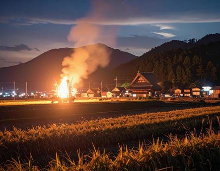 田舎のお祭り 田舎のお祭りの写真
