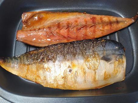 サバのみりん干し 鯖,みりん干し,塩焼きの写真素材