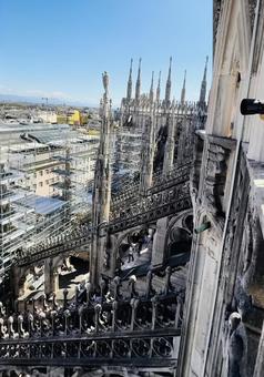 ゴシック建築 ゴシック建築 ドゥオーモ,フィレンツェ,ゴシック建築の写真素材