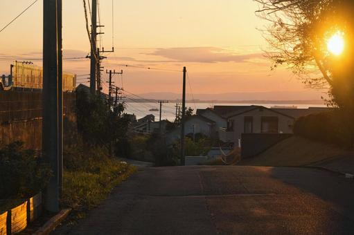 夕日 夕日の写真