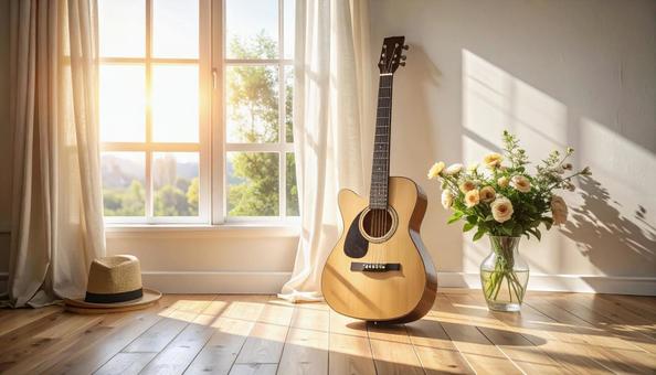 楽器が置かれた部屋の写真