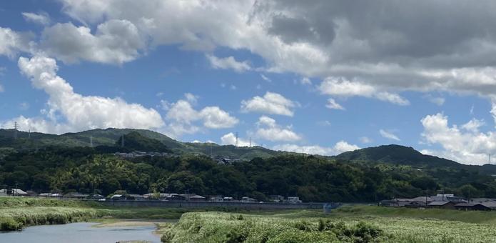 雲と山 雲と山の写真