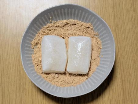 きなこ餅 きなこもち,きなこ餅,きな粉餅の写真素材