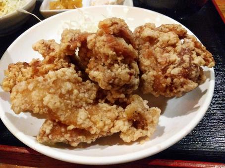 唐揚げ32 美味しい,鶏肉,フライの写真素材