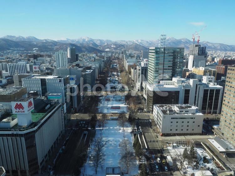 さっぽろテレビ塔　展望台　大通公園　冬 さっぽろテレビ塔,テレビ塔,札幌の写真素材