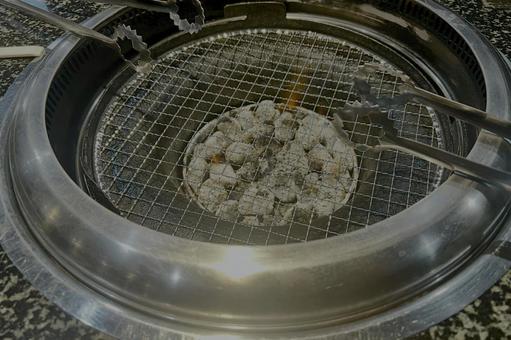 焼肉網 炭焼き,網焼き,焼肉の写真素材