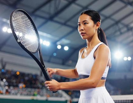 テニスプレーヤー（女性）の写真