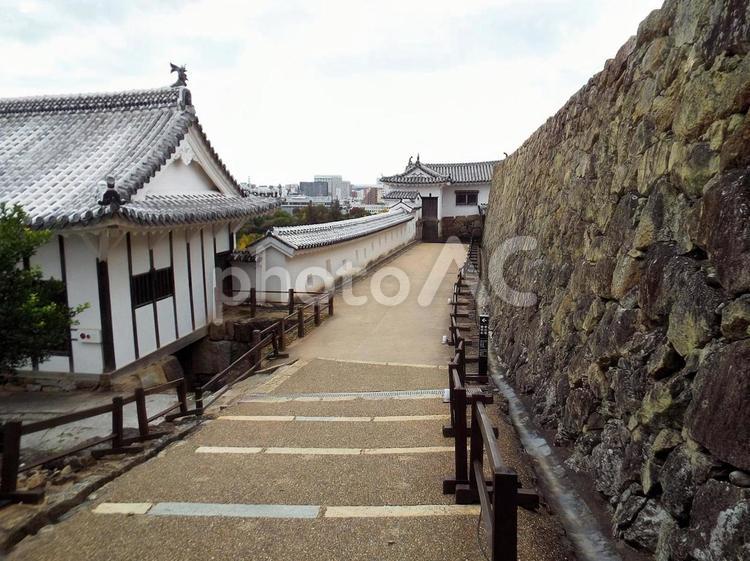 【風景写真】姫路城の風景 姫路城,天守閣,世界遺産の写真素材