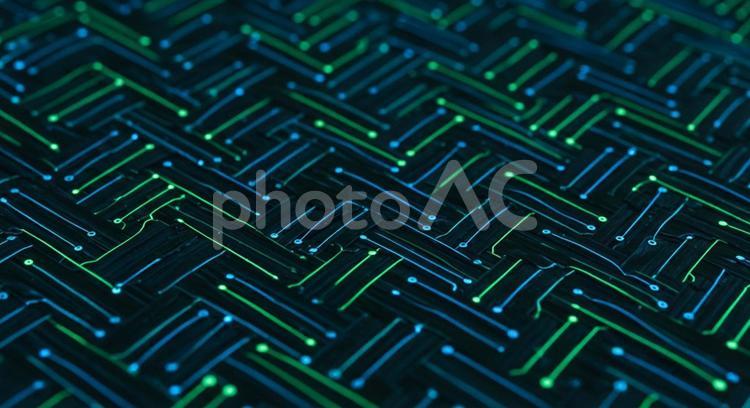 テクノロジーアート　デジタル回路織り テクノロジー,アート,デジタルの写真素材