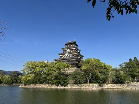 広島城 広島城,日本100名城,鯉城の写真素材