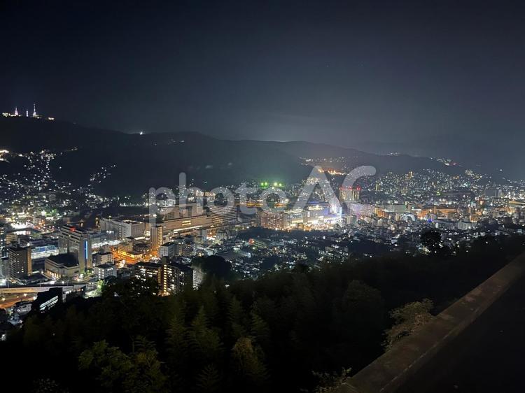 長崎　街並みの夜景 長崎,夜景,街並みの写真素材
