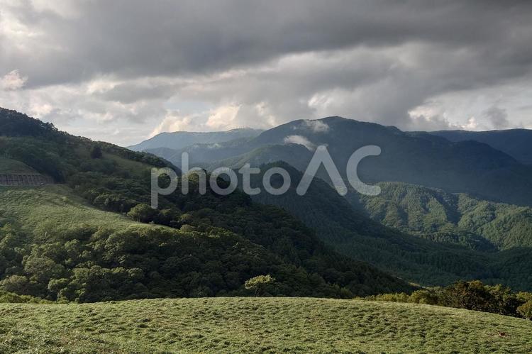 長野県-三峰茶屋からの風景 三峰茶屋,山,風景の写真素材