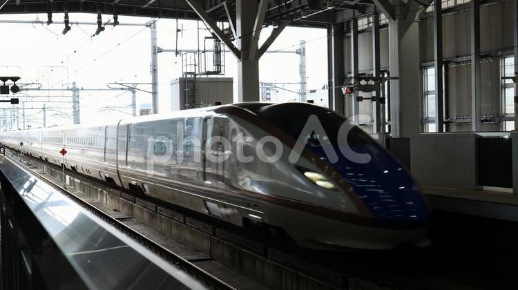 北陸新幹線　JR　新幹線　鉄道　電車 鉄道,電車,jrの写真素材