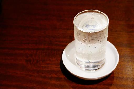 Freshly poured ginjo sake Freshly poured ginjo sake